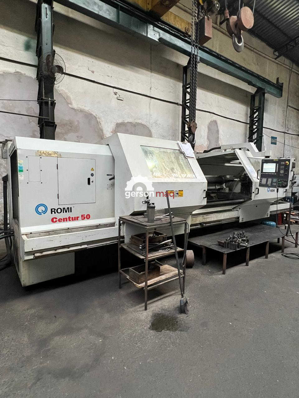 TORNO CNC ROMI CENTUR 50 X 4000 mm - ANO 2008